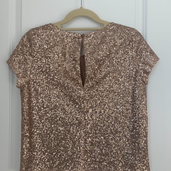 Champagne Sequined Top - Picture 2 of 3